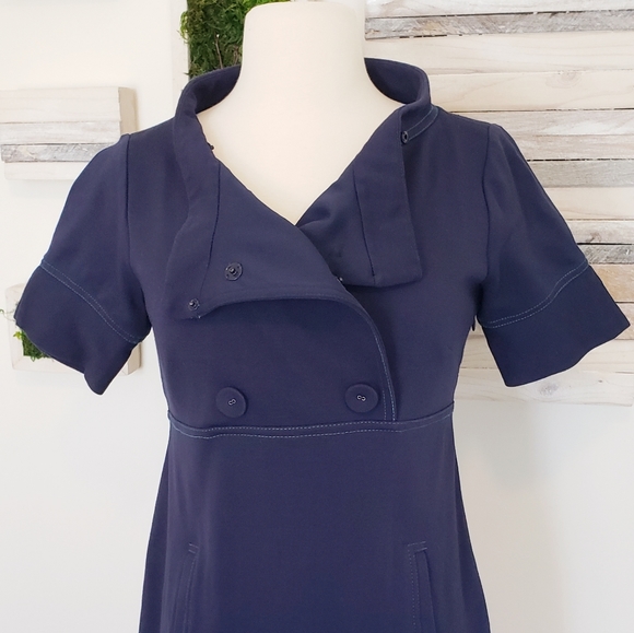 Laundry by Shelli Segal button detail mini dress 6 - Picture 9 of 12